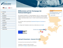 Tablet Screenshot of fehmarnbeltregion.net